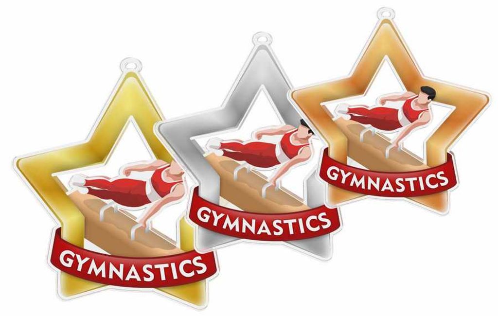 Akrylátová medaile MDASTARM30 | Gymnastika