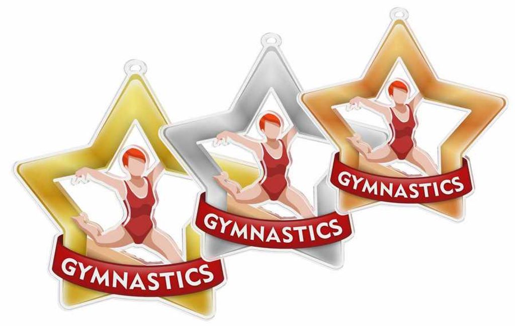 Akrylátová medaile MDASTARM31 | Gymnastika