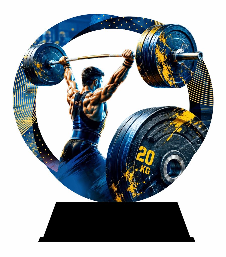 Kovová trofej SAM02M32 | Vzpírání