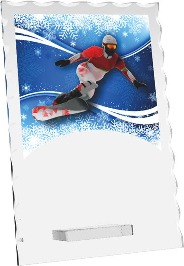 Skleněná trofej CRS4244M21 | Snowboard