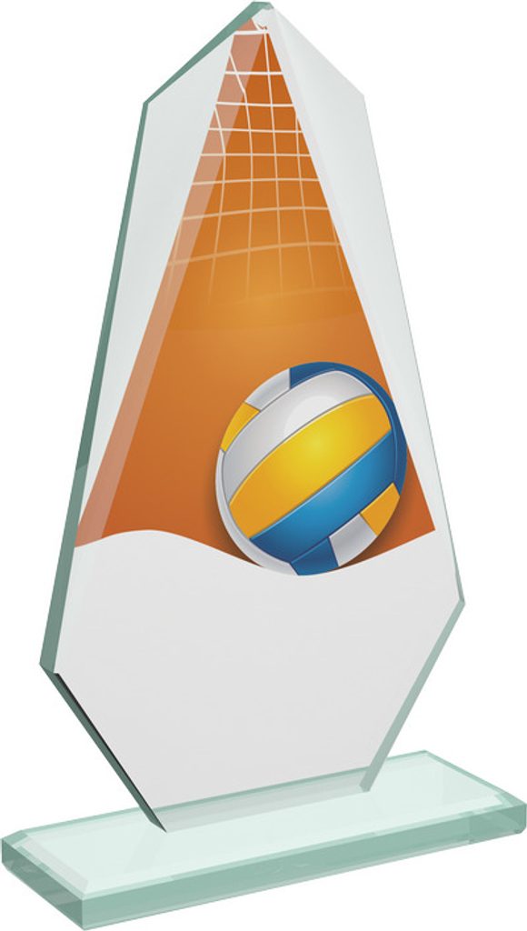 Skleněná trofej CRT20008M18 | Volejbal