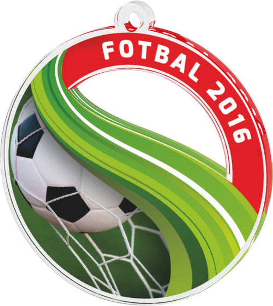 Akrylátová medaile MDAF0010M8 | Fotbal