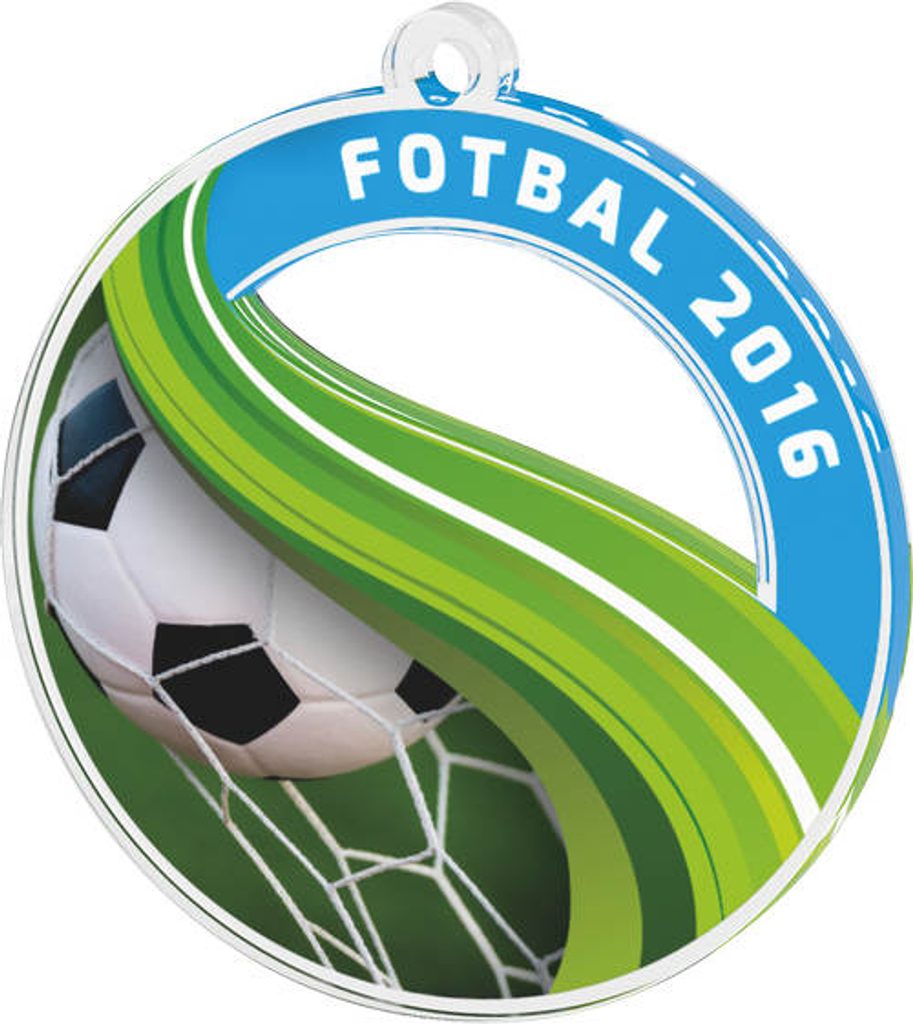 Akrylátová medaile MDAF0010M9 | Fotbal