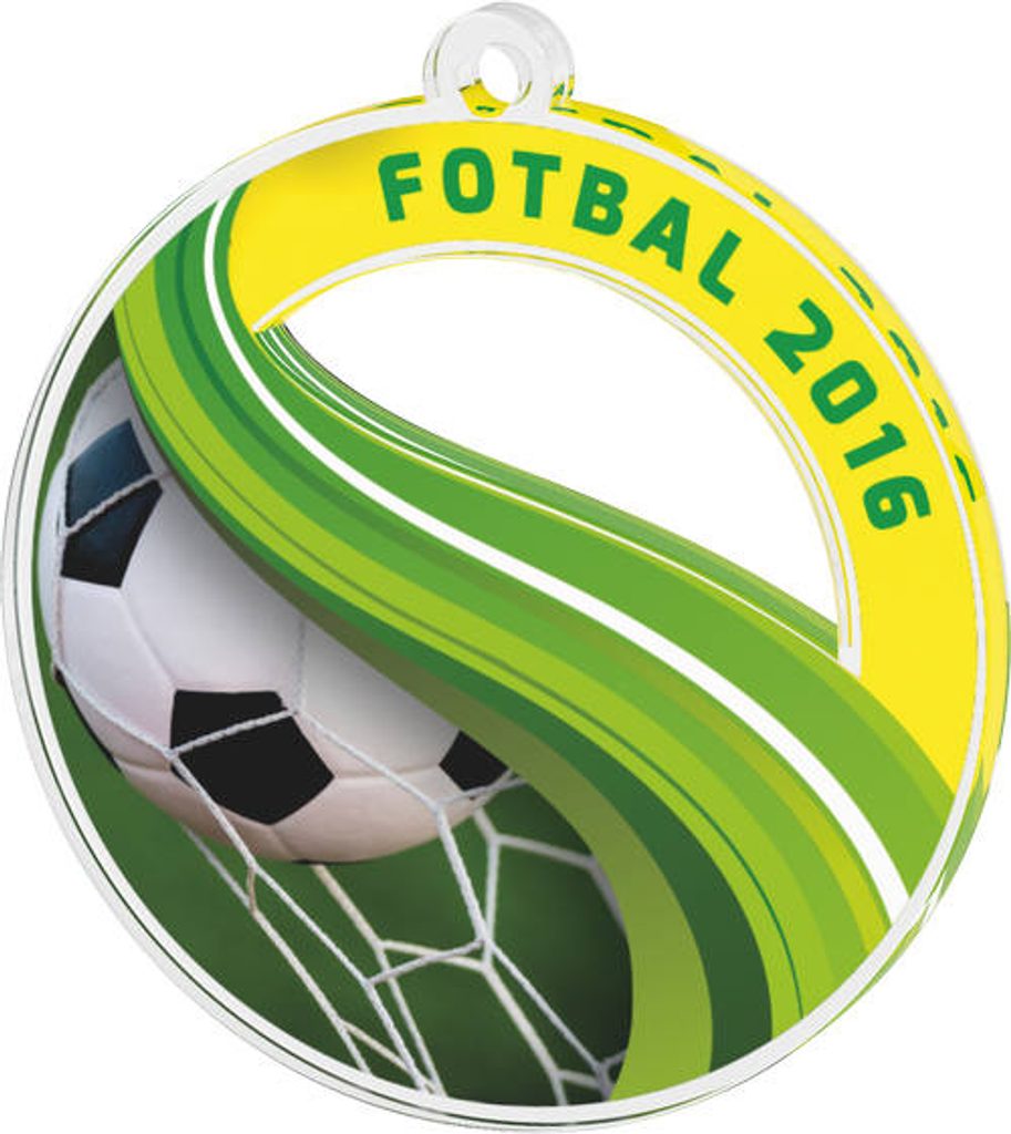 Akrylátová medaile MDAF0010M10 | Fotbal