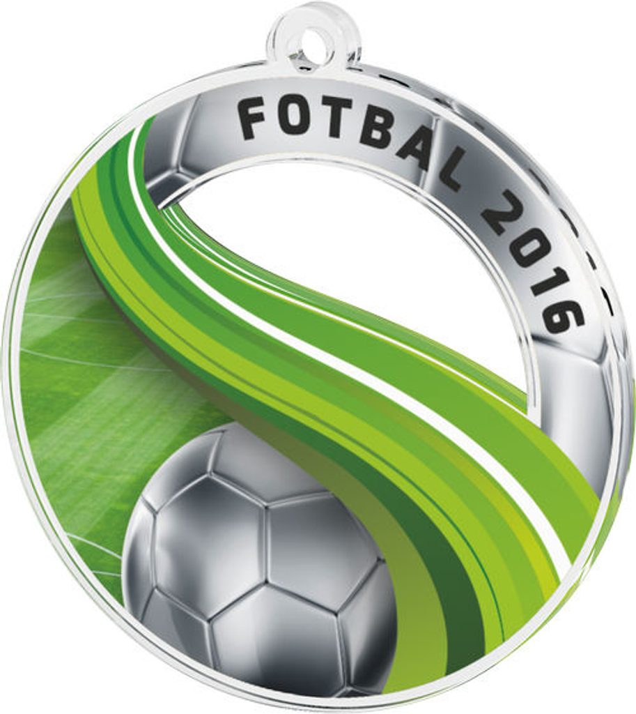 Akrylátová medaile MDAF0010M14 | Fotbal