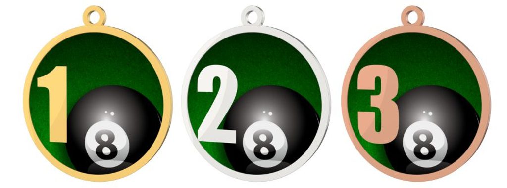 Kovová medaile MDT0001M4 | Billiard