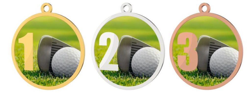 Kovová medaile MDT0001M10 | Golf