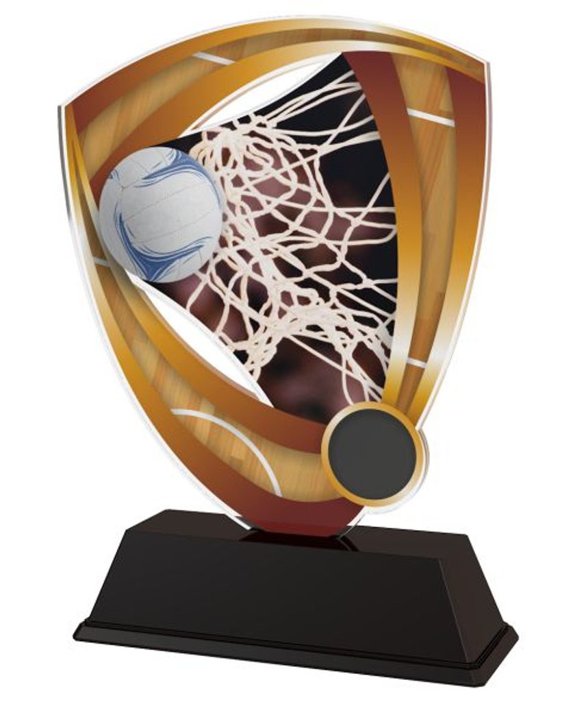 Akrylátová trofej CACUF001M20 | Netball