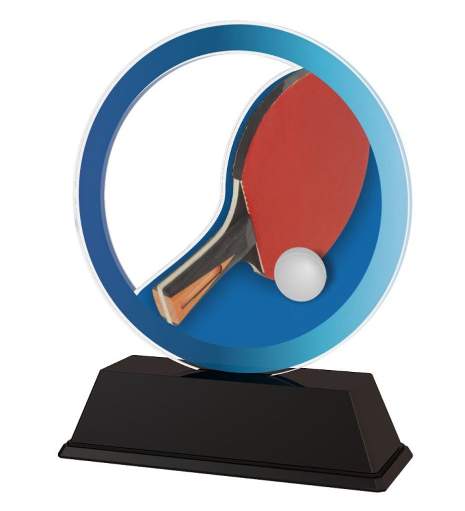 Akrylátová trofej AKE012018M11 | Stolní tenis - 13, 79x20