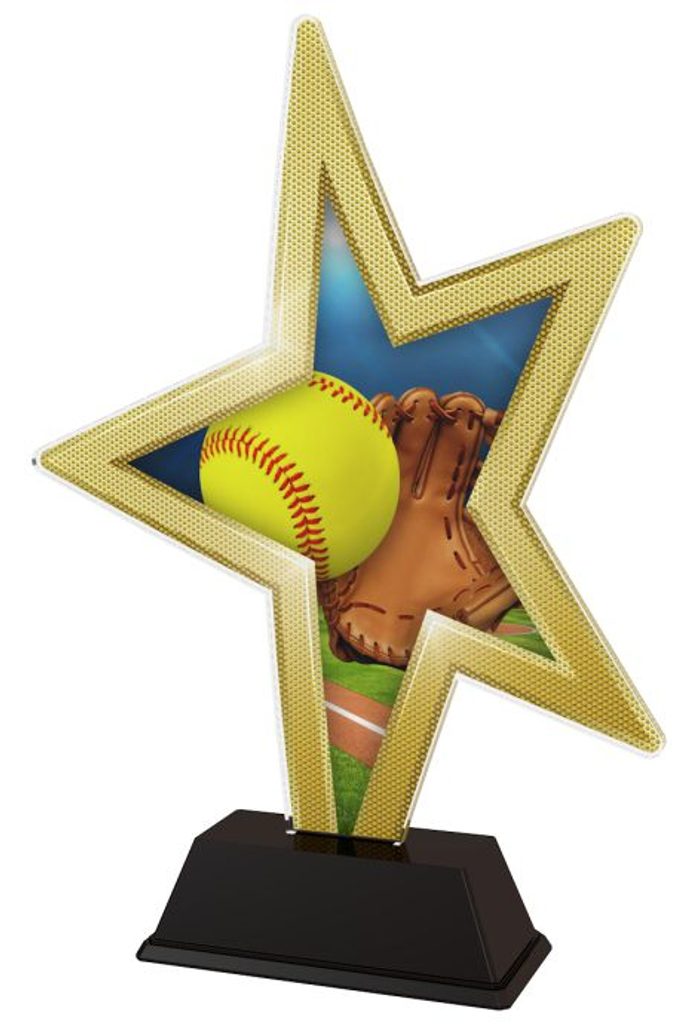 Akrylátová trofej STAR002M7 | Softball