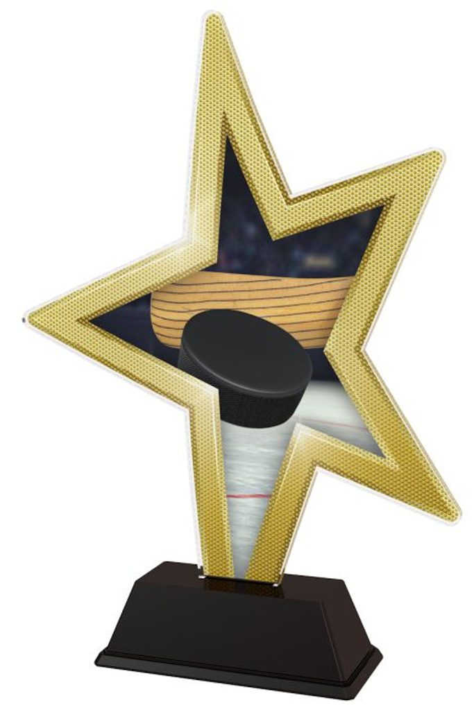 Akrylátová trofej STAR002M4 | Hokej