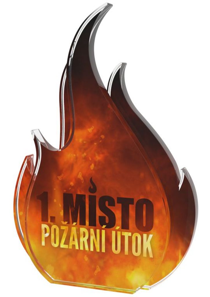 Akrylátová trofej ADB001M2 | Hasiči