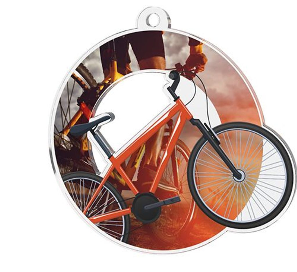 Akrylátová medaile MDA0020M80 | Cyklistika