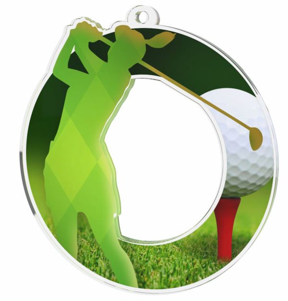 Akrylátová medaile MDA0020M60 | Golf