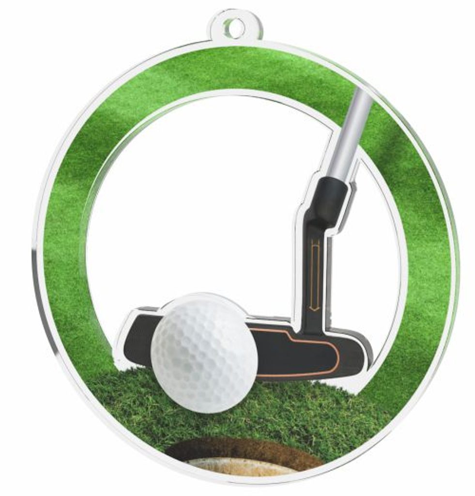 Akrylátová medaile MDA0020M64 | Golf