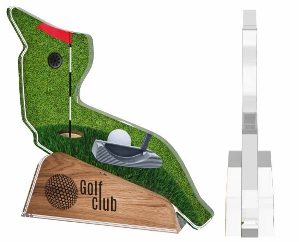 Akrylátová trofej ASL002M3 | Golf