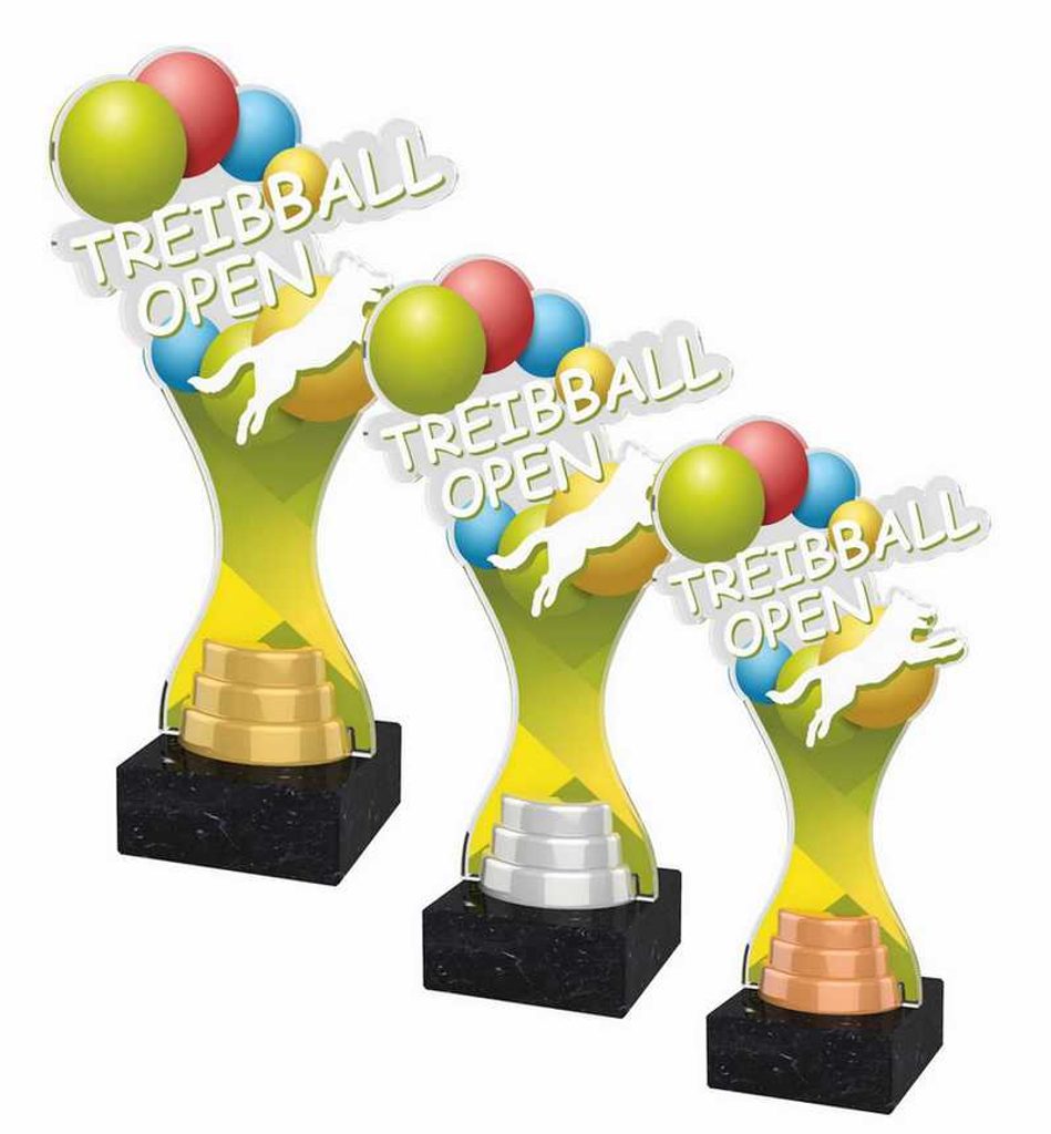 Akrylátová trofej ACBTM65 | Kynologie - 23,5, zlato, 70x25