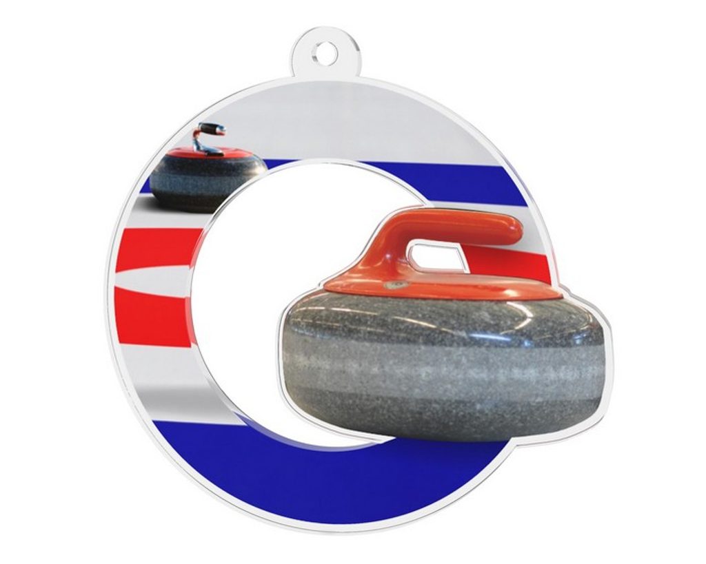 Akrylátová medaile MDA0020M67 | Curling
