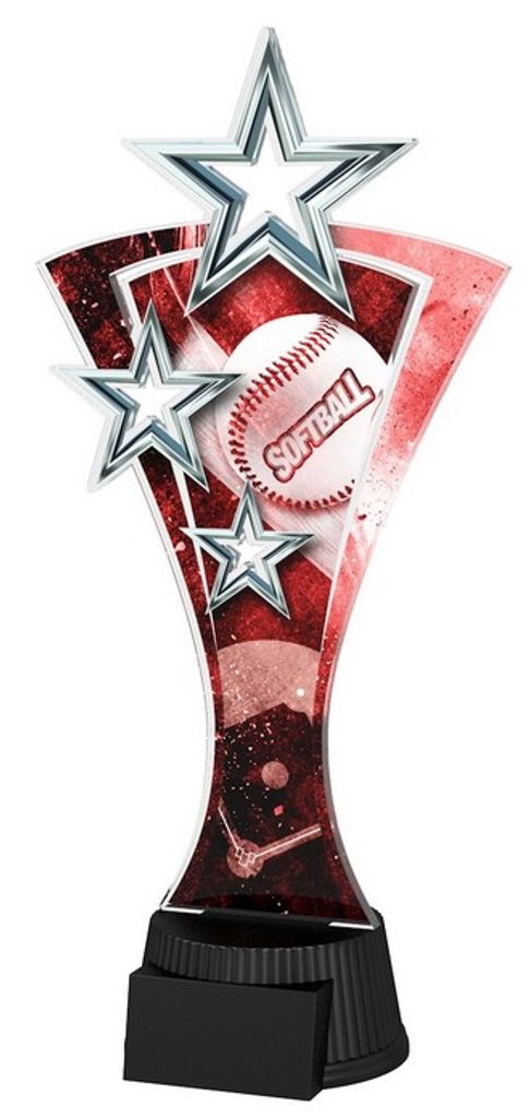 Akrylátová trofej ASTARR001M12 | Softball