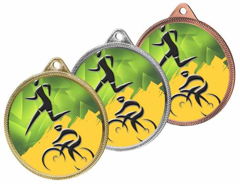 Kovová medaile MDL001M33 | Duatlon