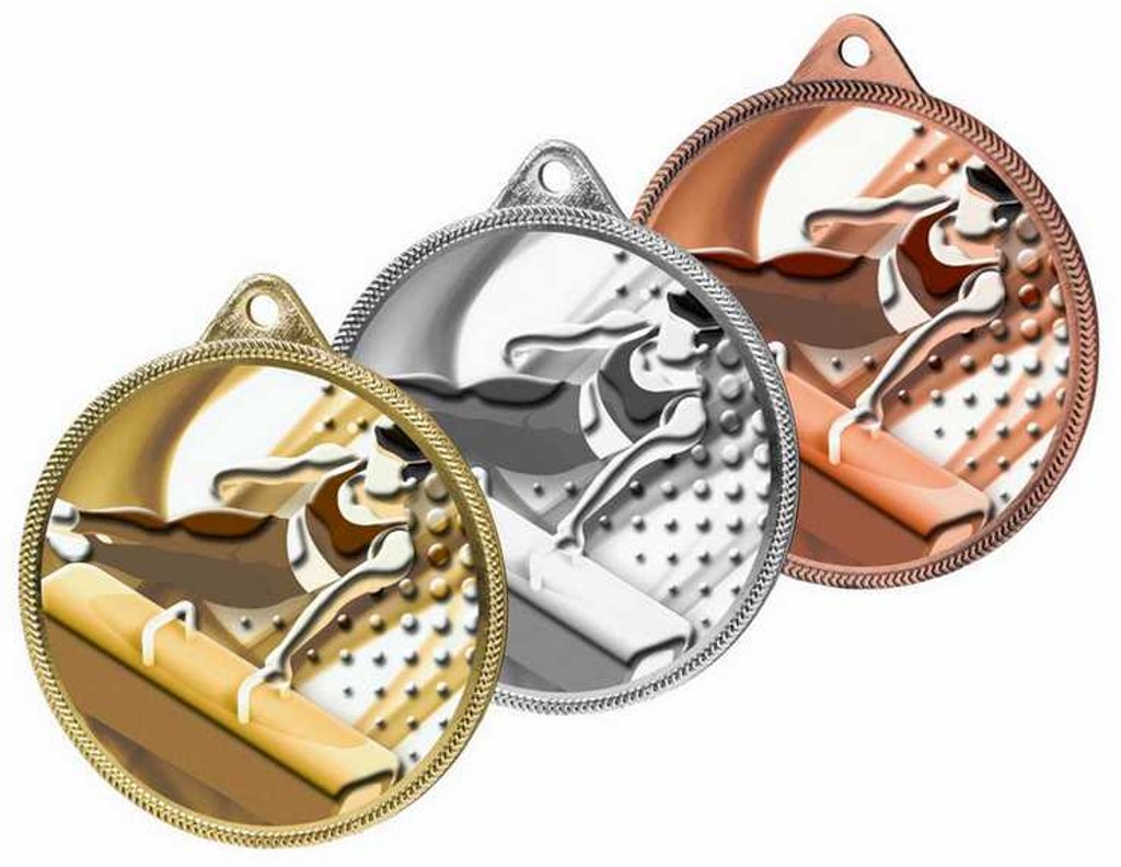 Kovová medaile MDLR001M44 | Gymnastika