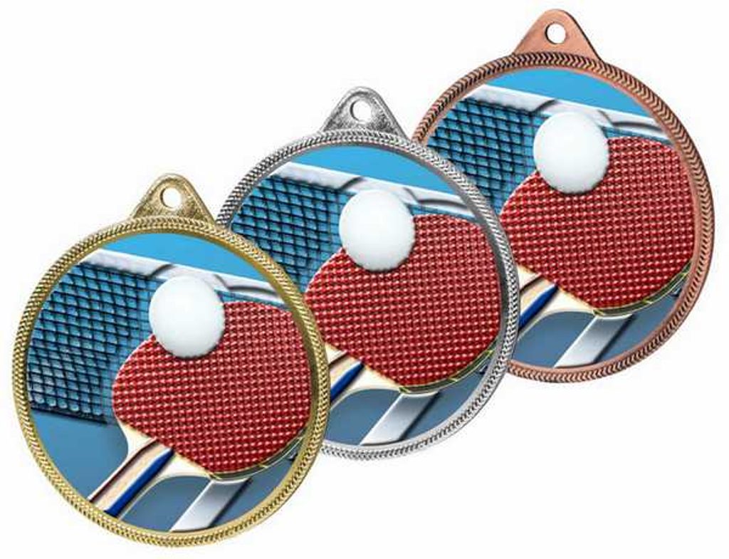 Kovová medaile MDL001M62 | Stolní tenis