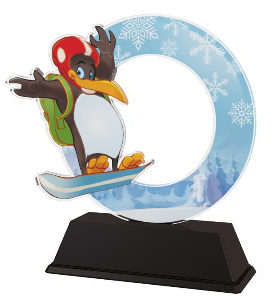 Akrylátová trofej AKEKC001M20 | Snowboard