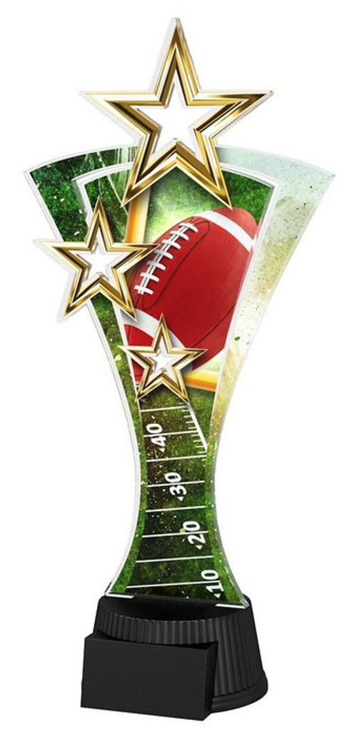 Akrylátová trofej ASTAR001M09 | Americký fotbal