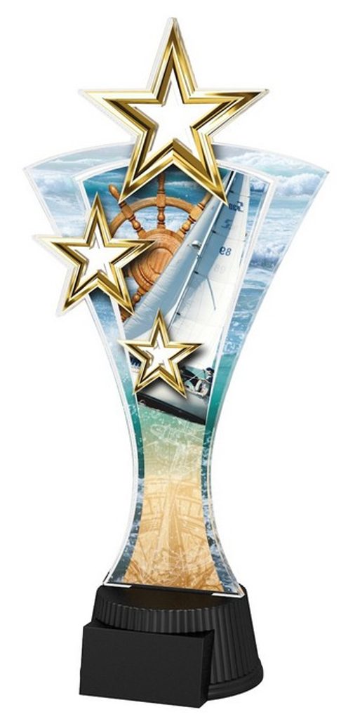 Akrylátová trofej ASTAR001M30 | Jachta