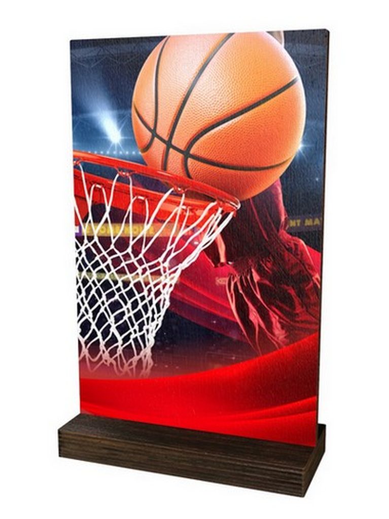 Dřevěná plaketa WPLA01M02 | Basketball