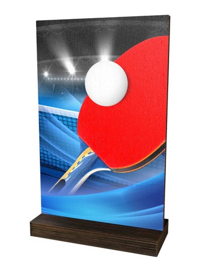 Dřevěná plaketa WPLA01M07 | Stolní tenis