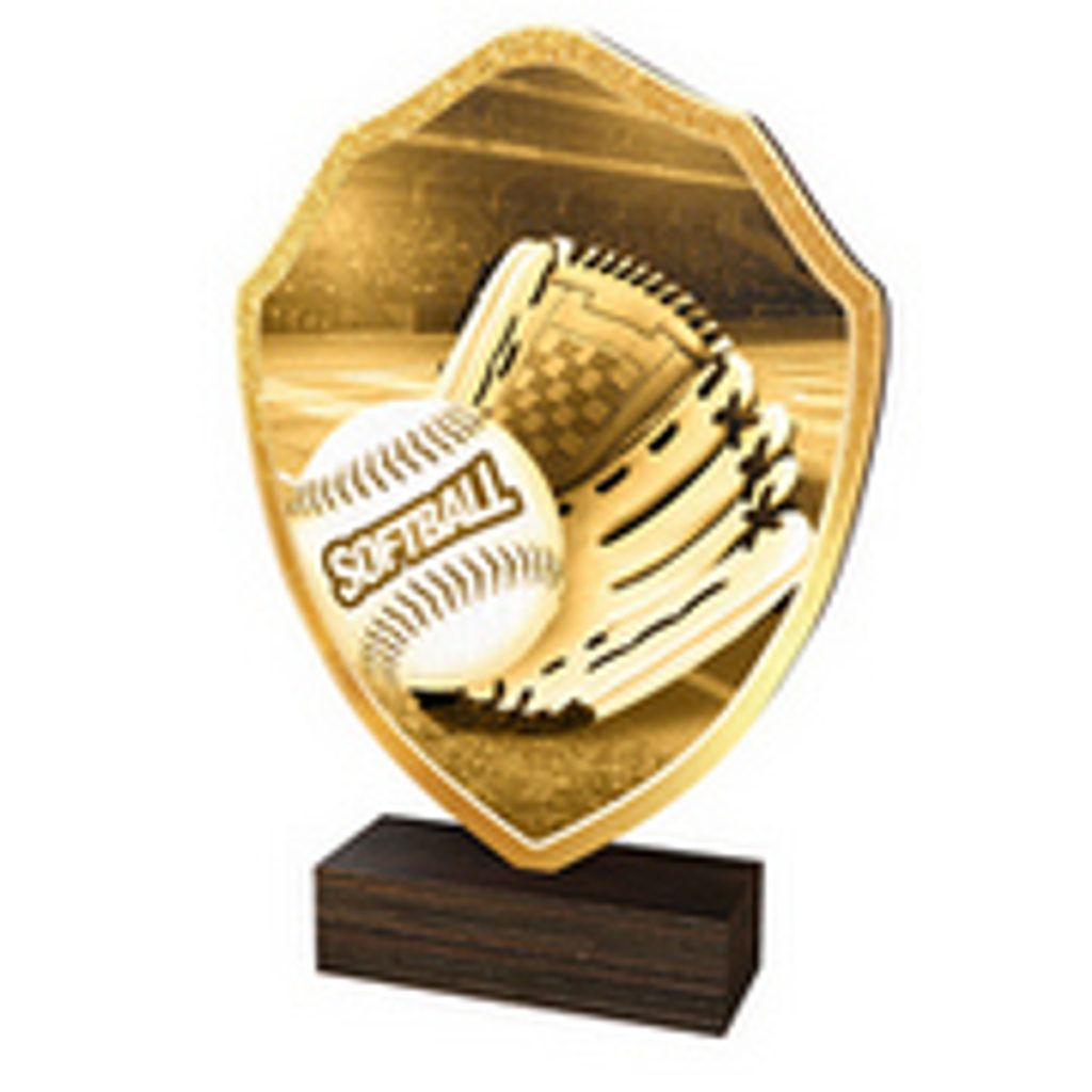 Dřevěná plaketa TFRW215 | Softball - 13,5, 65x23