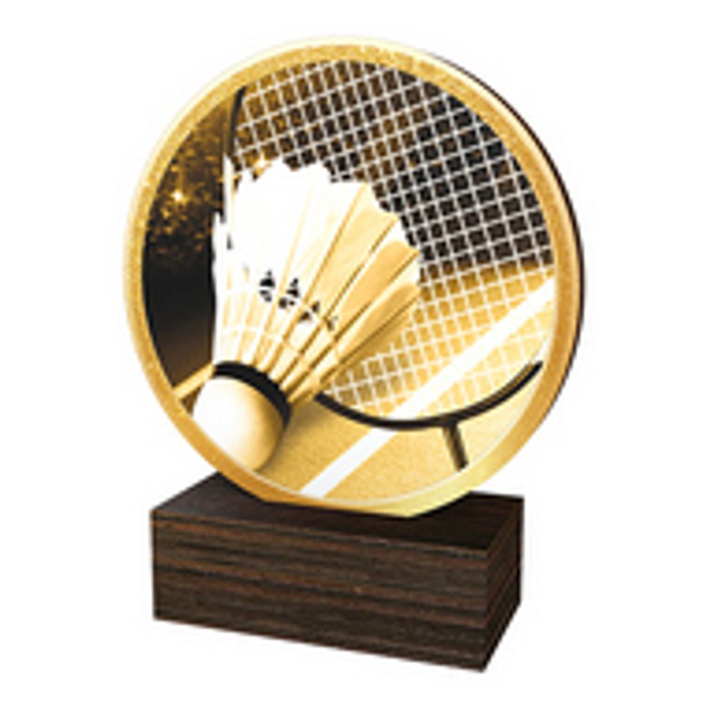 Dřevěná plaketa TFRW534 | Badminton