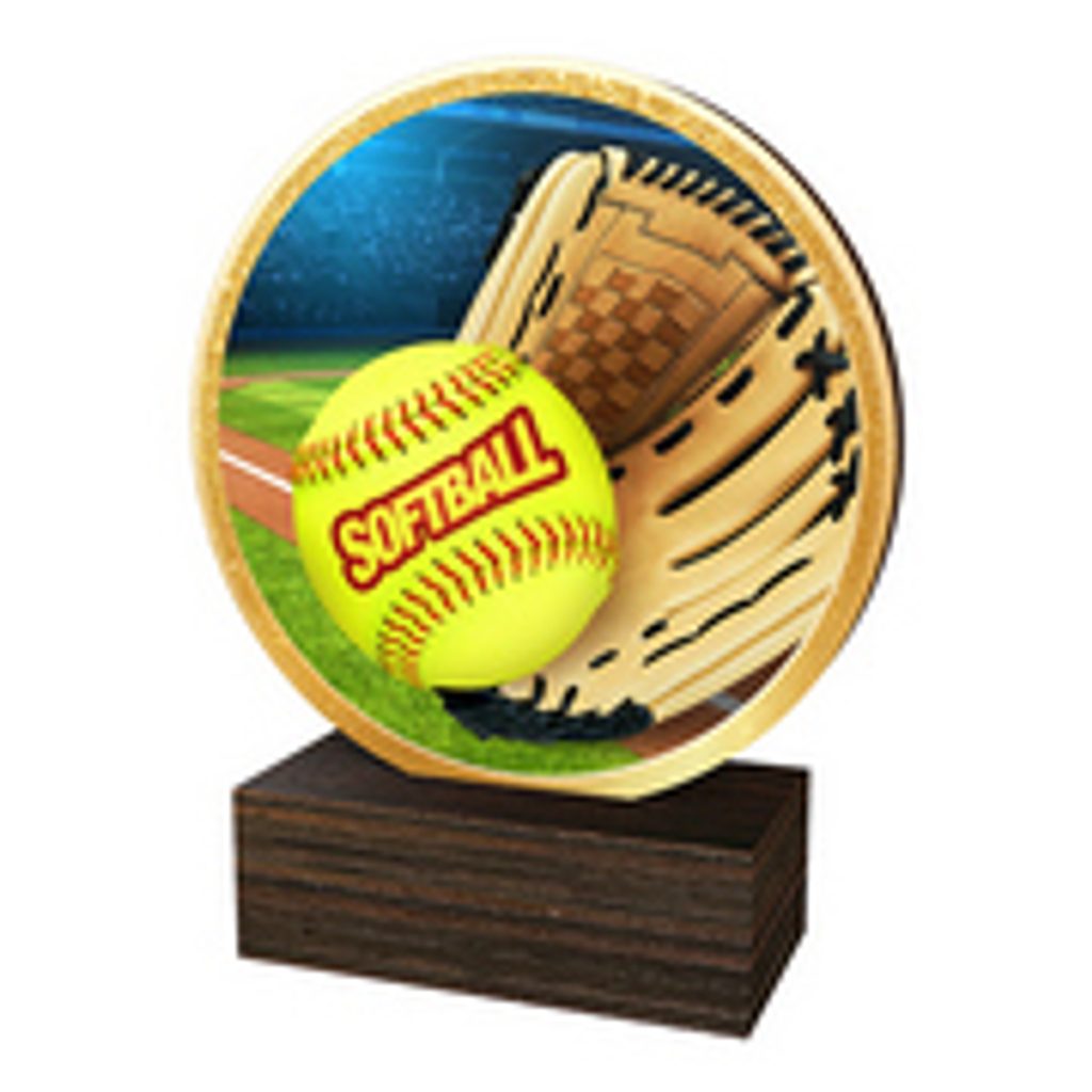 Dřevěná plaketa TFRW714 | Softball