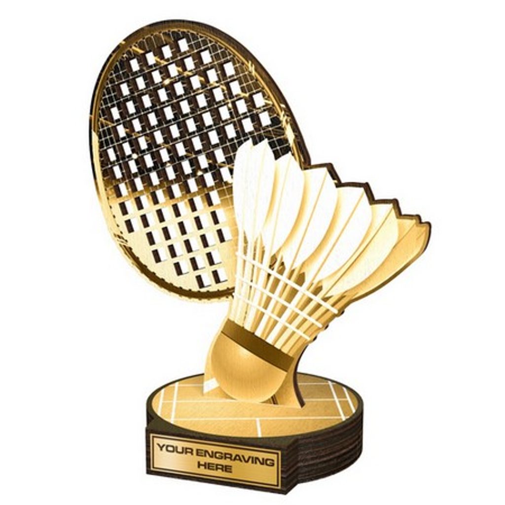 Dřevěná plaketa RWR119 | Badminton