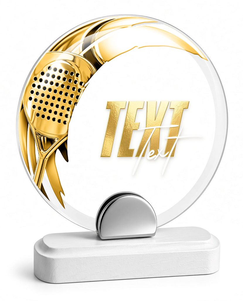 Skleněná trofej CR242075M13 | Padel