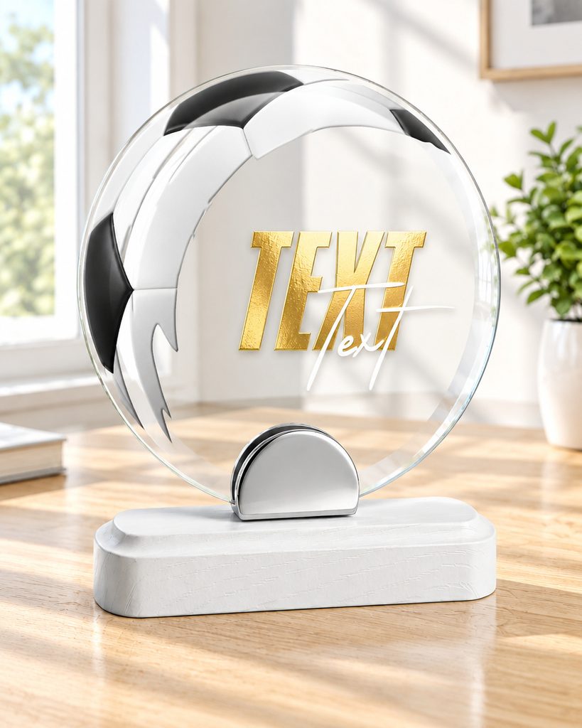 Skleněná trofej CR242075M01 | Fotbal